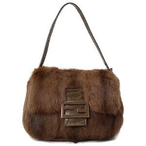 FENDI Fur Bucket Bag Shoulder